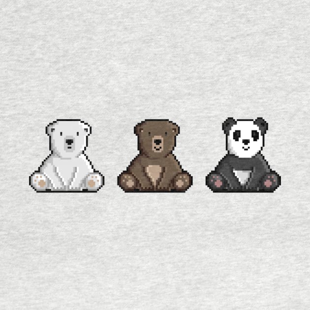 The Trio Bears | We Bears Pixel Art by wpapkoo